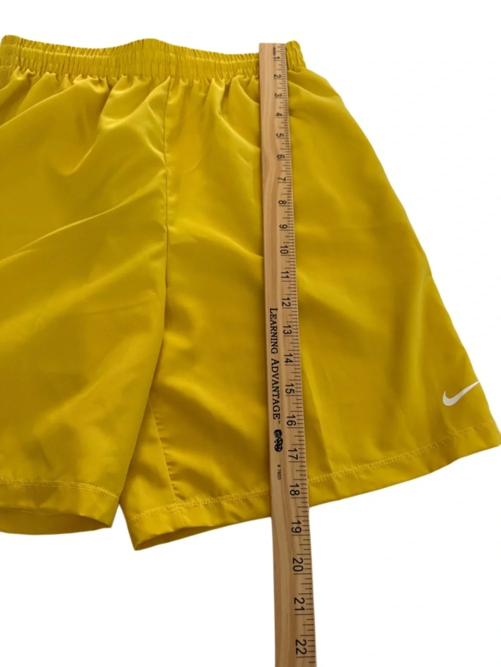 Nike Yellow Dri-FIT Athletic Shorts with Swoosh Tag XL